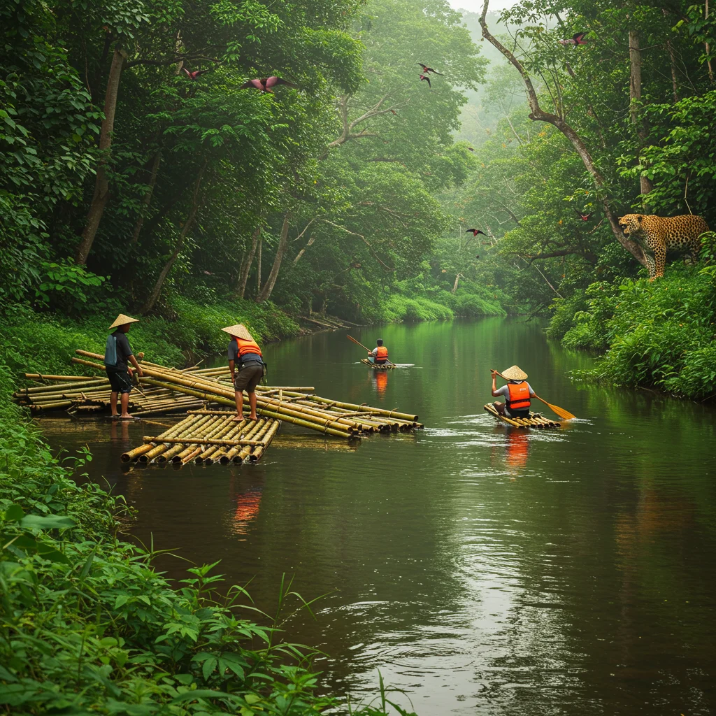 Step-by-Step: The Bamboo Rafting Experience