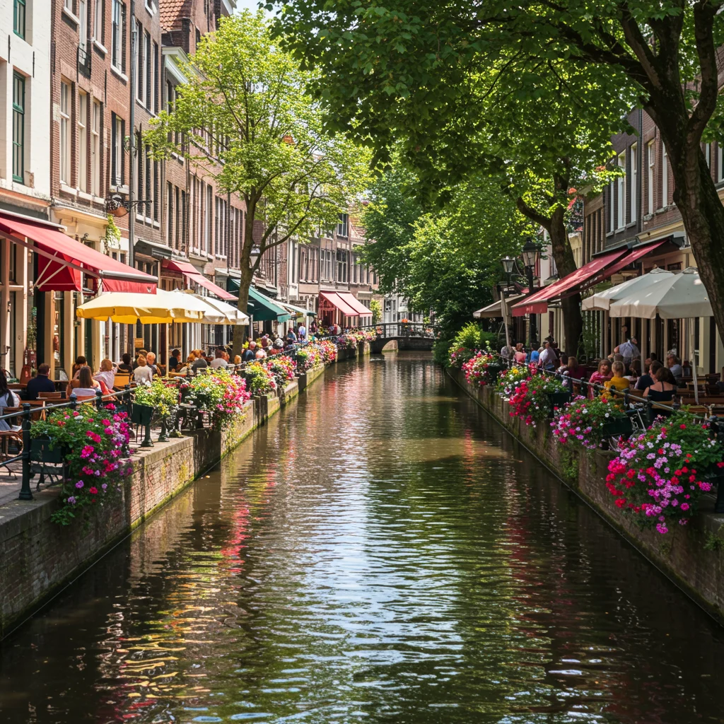 Charming Canal-Side Cafés and Restaurants