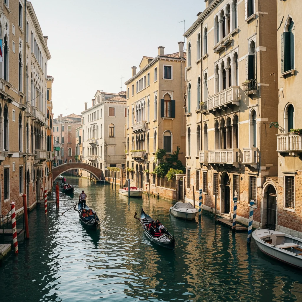 Venetian Architecture Along the Canals
