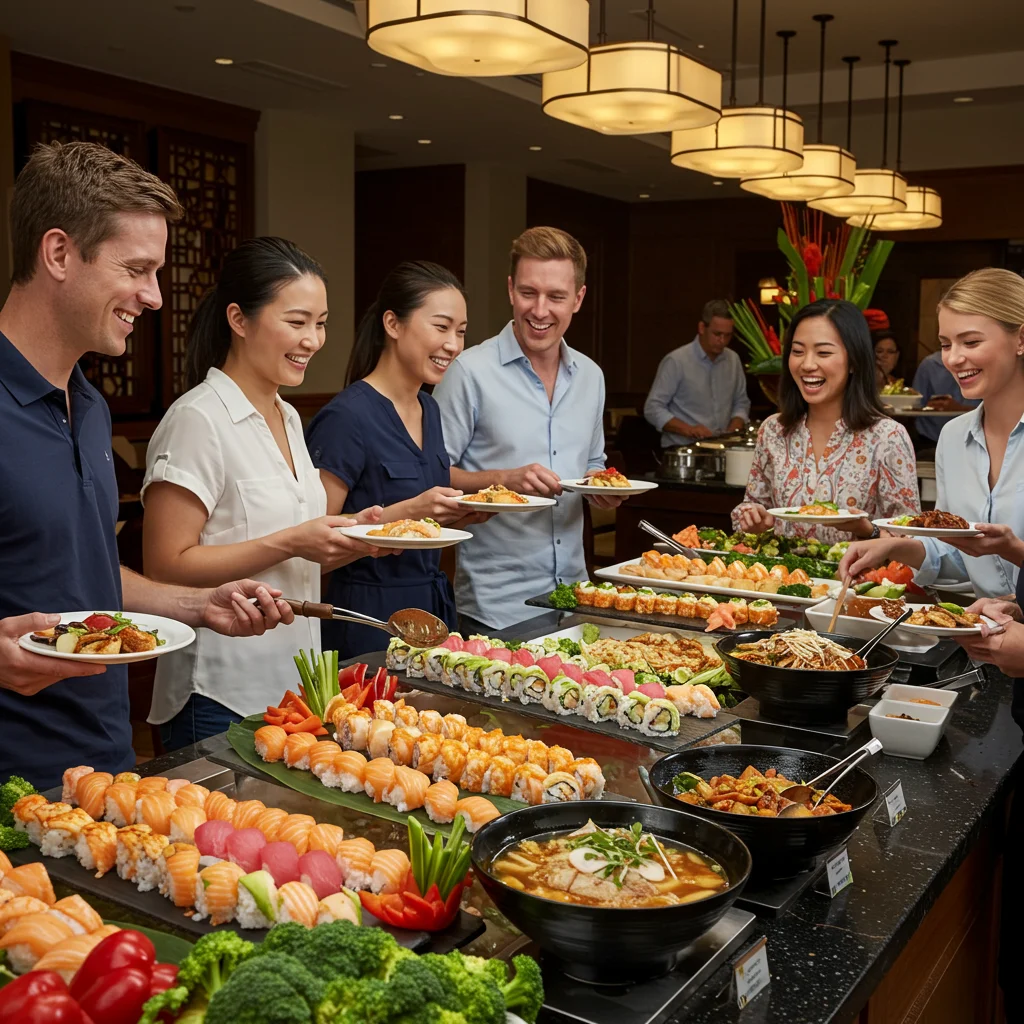 How Is Fuji Buffet Set Up for Maximum Enjoyment?
