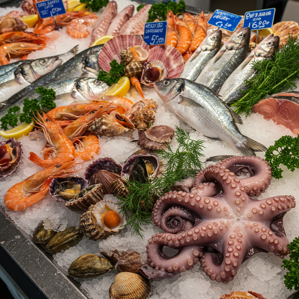 Seafood Selection: Freshness and Diversity