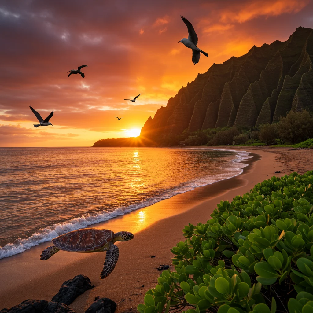 Wildlife and Nature Encounters on Kauai’s Secret Beaches